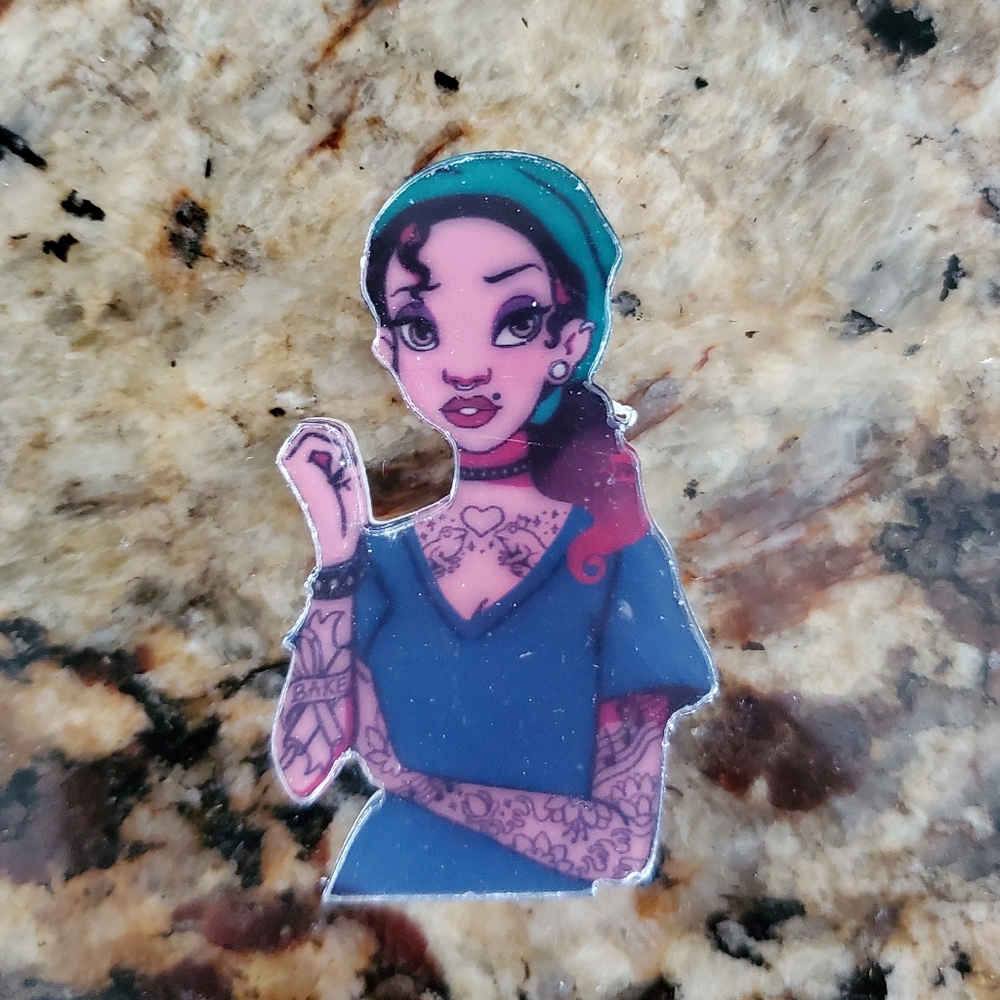 🖤Gothic punk styleTiana acrylic pin